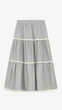 Юбка кэжуал с узором женская GENUA 6359 One Size Джинсовый shop (2000999388354) - изображение 1