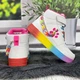 Кроссовки детские для девочки Bi&Ki высокие белые с разноцветной подошвой 35р (23 см) 7168 - изображение 8