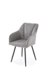 Krzesło do kuchni i salonu Halmar K576 obrotowe Popielate (V-CH-K/576-KR-POPIELATY) (5905248135949) - obraz 9