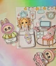 Лабубу и блайз игра на липучках липучках альбом книга тока бока labubu labyby lol blyth ловил лето лабаба - изображение 5