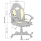 Крісло офісне геймерське Bonro B-043 жовте - изображение 8