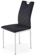 Krzesło do kuchni i salonu Halmar K202 Czarno-srebrne ( V-CH-K/578-KR-CZARNY) (5905248136045) - obraz 1