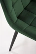 Стілець для кухні та вітальні Halmar K580 Темно-зелений (V-CH-K/580-KR-C.ZIELONY) (5905248136137) - зображення 9