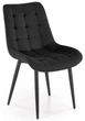 Стілець для кухні та вітальні Halmar K580 Чорний (V-CH-K/580-KR-CZARNY) (5905248136120) - зображення 1