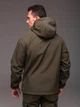 Мужская куртка - анорак Softshell демисезонная хаки M 2268 - изображение 6