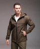 Мужская демисезонная куртка Soft Shell на флисе хакі XL 2065 - зображення 2