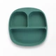 Силиконовая тарелка с секциями – Oil Green - изображение 1