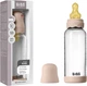 Скляна дитяча пляшечка BIBS Glass Bottle Round Latex Boheme Blush - 240 ml, 2+m - зображення 7