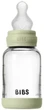 Скляна BIBS Baby Glass Bottle дитяча пляшечка з силіконовою соскою - 120 ml - Sage - изображение 4