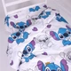 Простынь MirSon Полуторная 150х220 см Kids Time 17-0910 Stitch Vibes Violet Бязь (2200012553985) - изображение 6