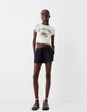 Подростковые шорты для девочки Bershka 164 размер черные 8336019401 - изображение 3
