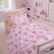 Простынь MirSon Полуторная 150х220 см 17-0923 Tiny Giraffes Pink Бязь (2200012572610) - изображение 4