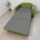 Диван-кресло мягкий раскладной Tobi Sho Максиан рогожка Bahama Салатовый/17, 1140х850х830 мм - изображение 3