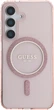 Панель Guess Glitter Circle Classic Logo MagSafe для Samsung Galaxy S25 Pink (3666339449773) - зображення 1