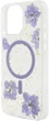 Etui Guess Resin Flowers MagSafe do Apple iPhone 16 Pro Fioletowy (3666339352400) - obraz 2
