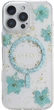 Панель Guess Resin Flowers Glitter MagSafe для Apple iPhone 16 Pro Turquoise (3666339429201) - зображення 1