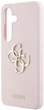 Панель Guess Silicone Big 4G Logo Bottom Script для Samsung Galaxy S25 Pink (3666339449407) - зображення 2