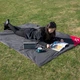 Коврик для пикника Naturehike NH17D050-B Moisture Picnic Mat силиконовая ткань 145x200 см Black (6927595724651) - изображение 3