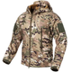 Костюм мультикам розмір XXXL утеплений Shark Skin Soft Shell Multicam з водовідштовхувальним ефектом - зображення 3