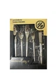 Набір столових приборів на 4 персонb 20 предметів Premium Taableware 5398 з нержавіючої сталі сріблястий з гравійованою поверхнею - зображення 2