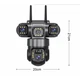 Камера наружная поворотная уличная WIFI V380 SC28-W FULL-HD 4Mp Ночная сьемка 4 объектива (21330) - изображение 5