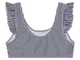 Купальник раздельный (топ и плавки) для девочки Pepperts LYCRA® 473716 158-164 см (12-14 years) черный, белый - изображение 4