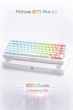 Бездротова Клавіатура Mchose G75 Pro V2 White з RGB Підсвічування - зображення 1