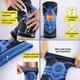 Бандаж на коленный сустав BD AB006U. XXL/44-46см. Полужесткий. Ребра жесткости. Кольцо-Фиксатор. Черно-Серый. Бандаж колена. Ортез колена. Наколенник ортопедический - изображение 4