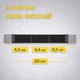 Эластичный ремень-органайзер для багажника 20 см LOW Car Organizer 7S, липучка, 3 секции, черный - изображение 2