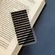 Тонкие черные стикеры для книг, 200 штук, однотонные стикеры закладки, стикеры для книг и блокнотов, липкие закладки. з-119 - изображение 3