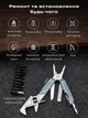 Мультитул Xiaomi NexTool Light Wrench W2 NE20293 універсальний EDC мультиінструмент 18 функцій з розвідним гайковим ключем плоскогубцями кусачками ножем напилком викрутками з набором біт у чохлі нержавіюча сталь, Blue - зображення 2