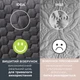 Покрывало IDEIA Серое Евро 220x240 см Двустороннее прочная стежка ткани Микрофибра (4820227287703_1) - изображение 8