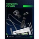 Зарядний пристрій Ugreen 1xUSB + 2xUSB-C 65W GaN CD361 gray (25685B) - зображення 7