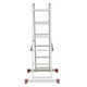 Драбина-поміст, 2×6 сходинок, алюміній, 150 кг INTERTOOL (LT-0027) - изображение 4