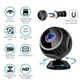 WiFi камера видеонаблюдения с датчиком движения мини IP камера Full HD 1080P беспроводная компактная автономная аккумуляторная камеры с ночным видением видеозапись запись звука на карту памяти microSD удаленный доступ онлайн со смартфона для дома офиса - изображение 2