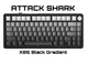 Клавіатура Attack Shark X85 Black Gradient Бездротова Ігрова Механічна. 2.4G/Bluetooth/Кабель. Батарея 5000mAh. 75% White Jade Switch. - зображення 1