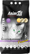 Наполнитель для кошачьего туалета AnimAll Бентонитовый комкующий с ароматом лаванды 4.2 кг (5 л) Белый (4820224500560) - изображение 1