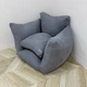 Бескаркасное кресло Velvet 90х60х70 см серое - изображение 1