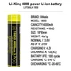 Аккумулятор 18650, LiitoKala King4000, 4000mAh - изображение 2
