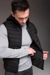 Мужская жилетка - безрукавка с капюшоном черная 2XL 2474 - изображение 8