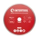 Диск отрезной алмазный по плитке, со сплошной кромкой 180мм, 22-24% INTERTOOL CT-3009 - изображение 1