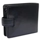 Кожаный кошелек на кнопке Visconti HT10 Black RFID Подарочный пакет в комплекте - изображение 6