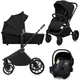 Коляска Lionelo 3 в 1 MIKA PLUS BLACK ONYX (LO-MIKA PLUS 3IN1 BLACK ONYX) - изображение 1