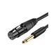 Кабель мультимедійний 6.35mm M to XLR F 2.0m AV131 black Ugreen (20719) - зображення 1