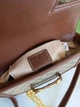 Сумка женская Gucci Horsebit 1955 коричневая Гуччи mini size (002) - изображение 5