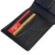 Мужское кожаное портмоне Visconti HT7 Stamford Black — Натуральная кожа, RFID-защита, Slim-дизайн, Черное - изображение 6