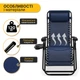 Раскладное кресло шезлонг LEOBRO Zero Gravity Navy Blue (LB-ZGC-F1-NVY) - изображение 2
