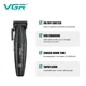 Профессиональная машинка для стрижки волос VGR V-640C аккумуляторная, керамические лезвия, 9000 об./минуту, LED дисплей Black - изображение 4