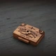 Мини спиритическая доска Отжа на английском языке коричневая MINI доска OUIJA ABC - изображение 3