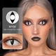 Линзы цветные без диоптрий белые Cat Eye + контейнер для хранения - изображение 2